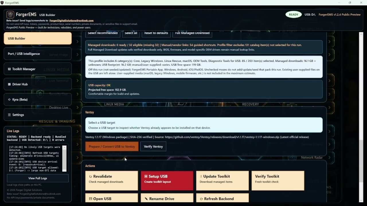 ForgerEMS public-preview video poster.